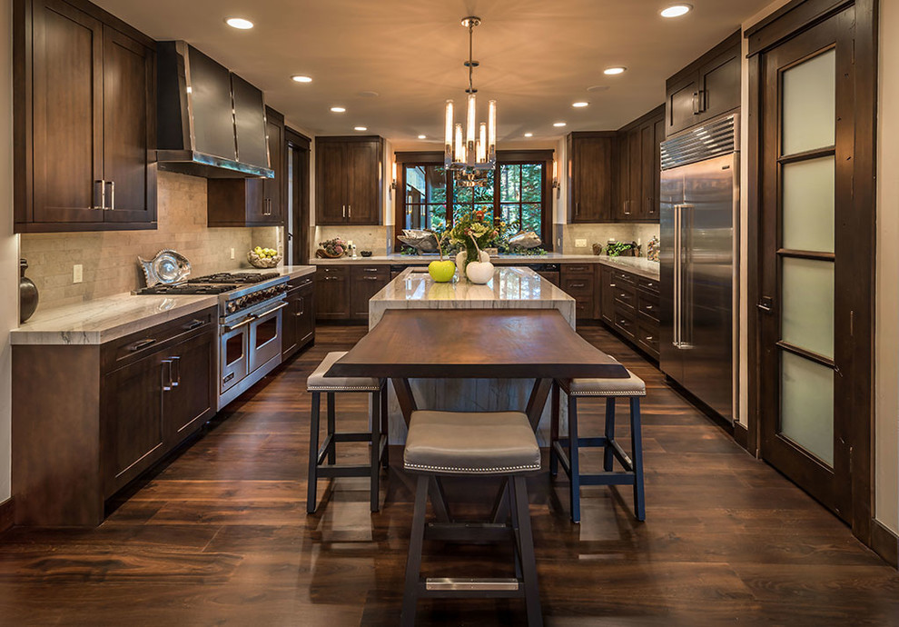 Sunlit Modern Kitchen with Central Island & Natural Light