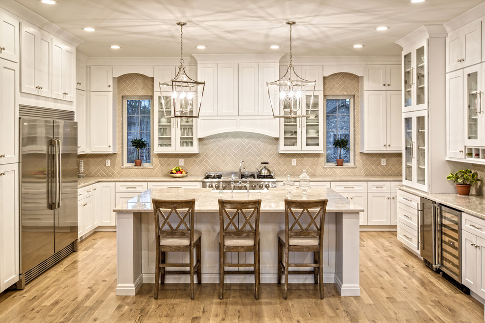 Timeless Traditional Kitchen with Central Island & Natural Light